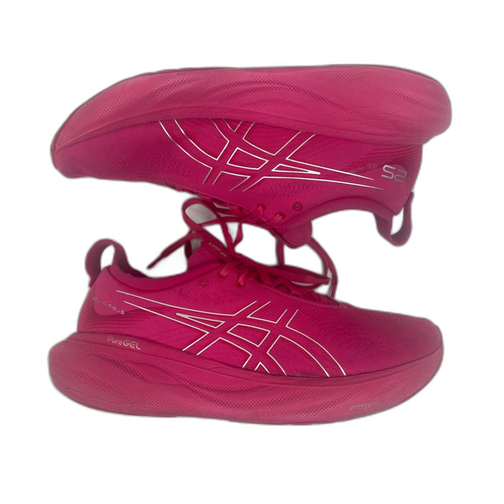 Asics Gel Nimbus 25 Woman's Running Shoes Sneakers Woman's US 11 Pink Rave - Picture 2 of 11